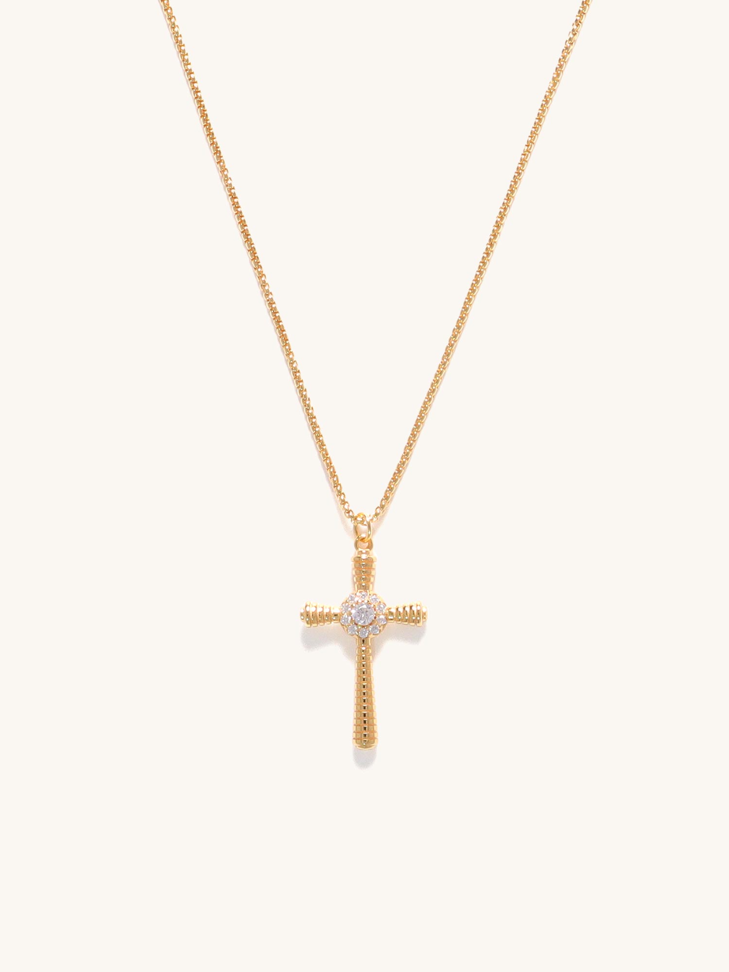 Radiant Cross Necklace