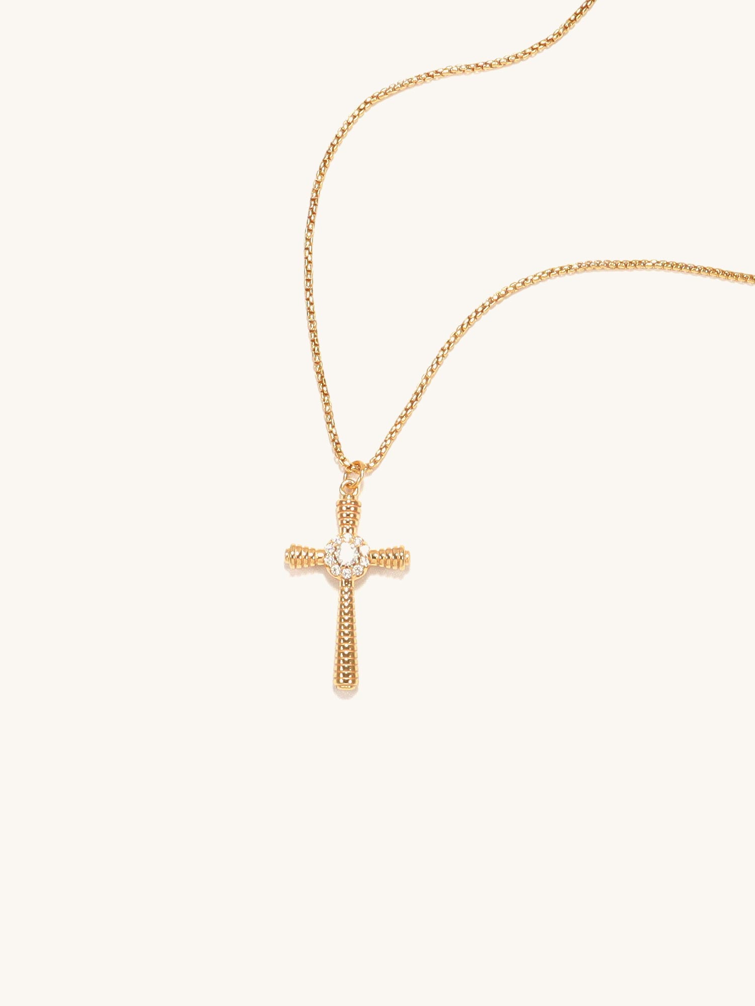 Radiant Cross Necklace