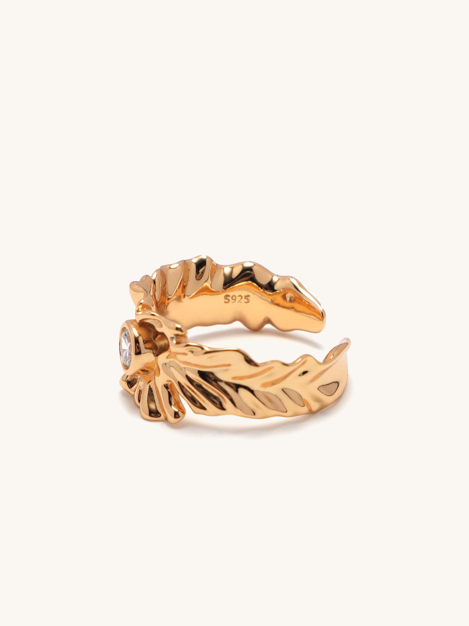 Leafy Sparkle Ring