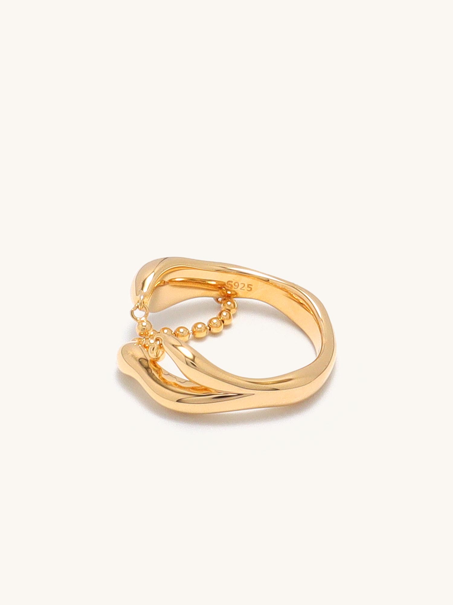 Flowy Cascade Ring