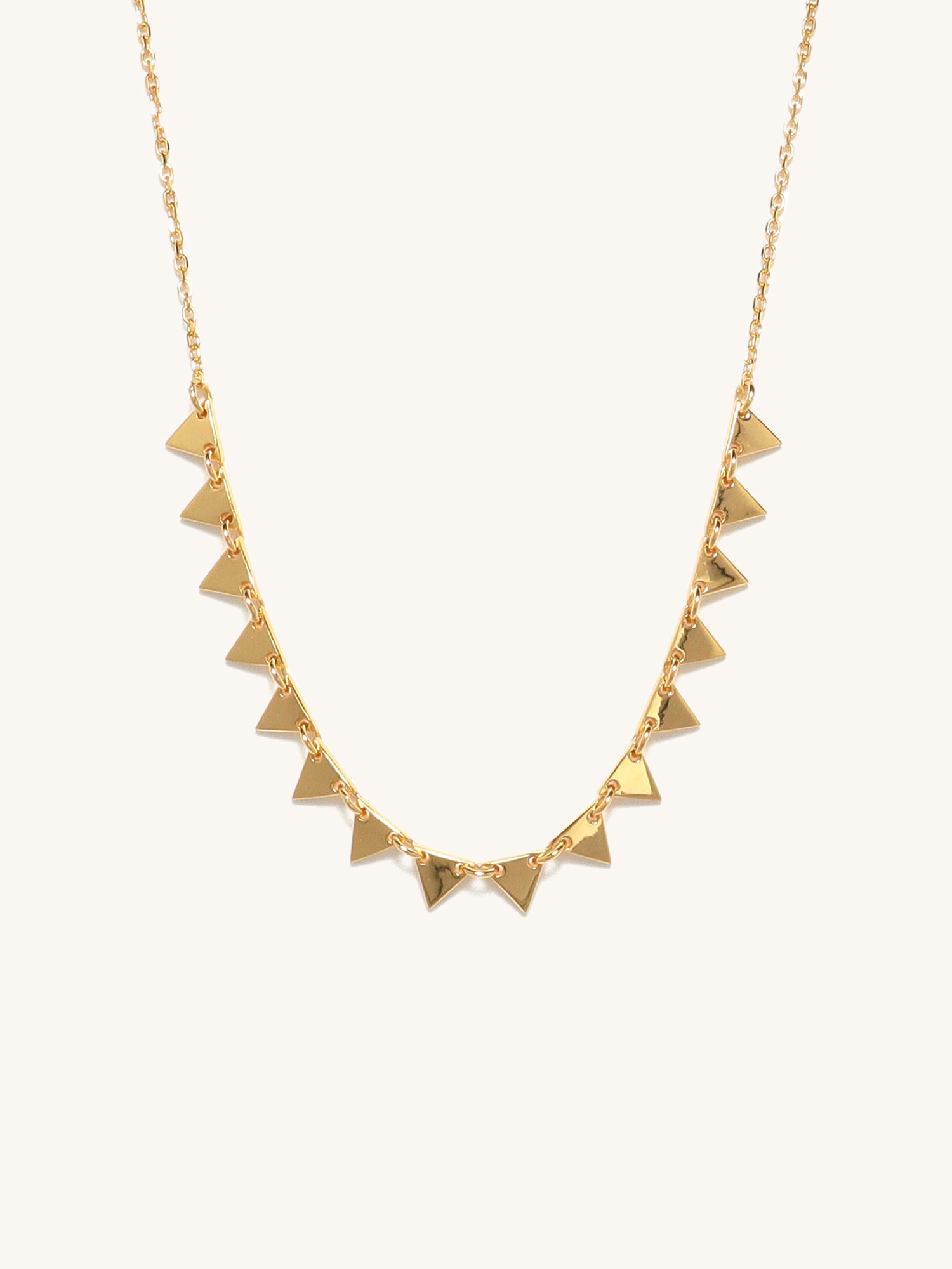 Collar de gotas triangulares